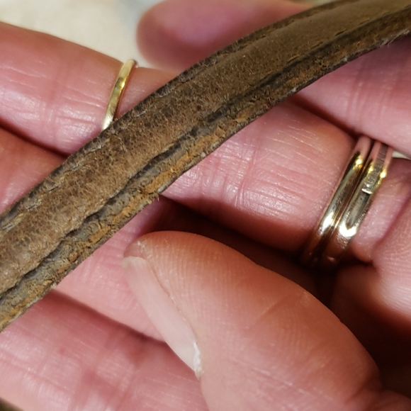 Chocolate & bronze Coach shoulder purse - Picture 11 of 16